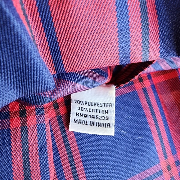 NWT Sim & Sam Women's Blue Red Plaid Mini Skirt Style: Urban Sample Sz M - Picture 9 of 9